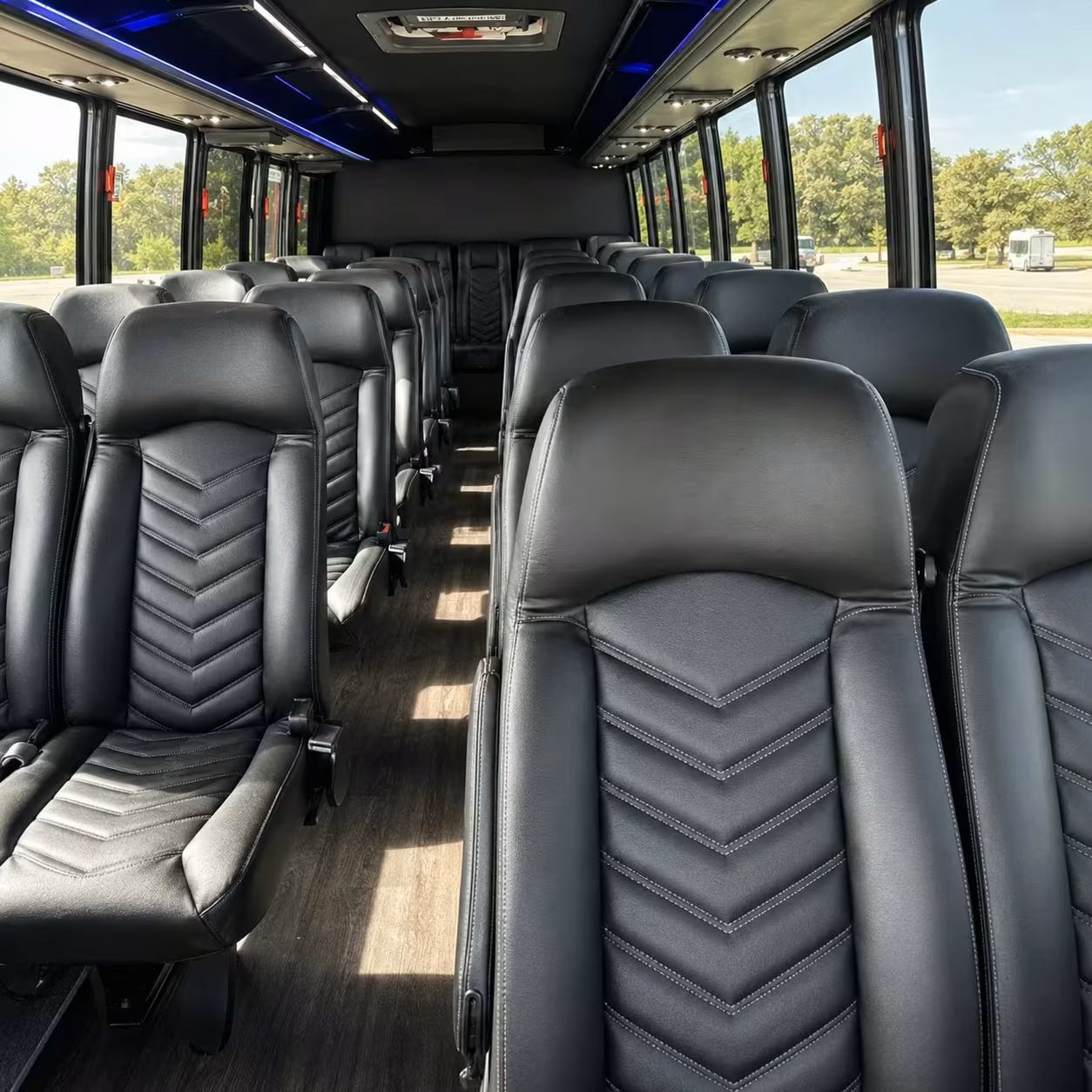 28 passenger minibus inside