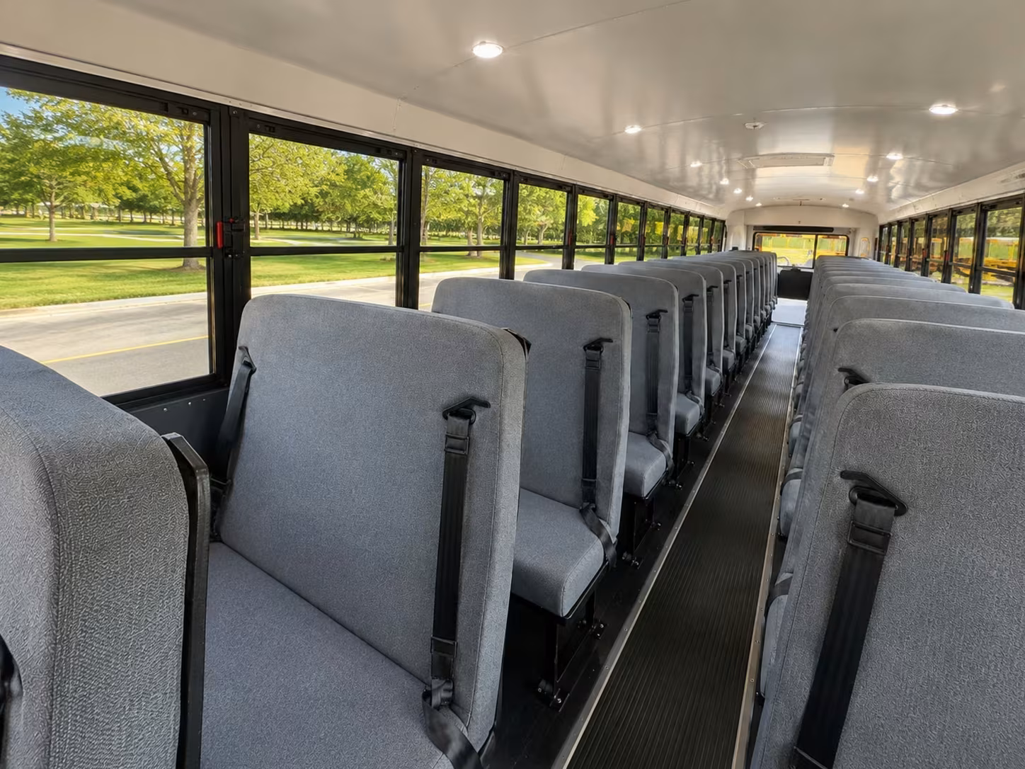 school bus inside