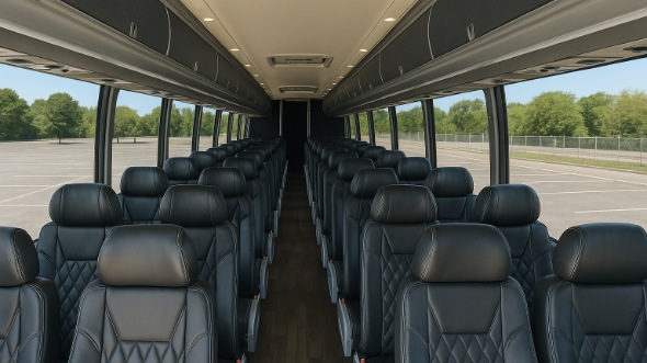 memphis 50 passenger charter bus inside